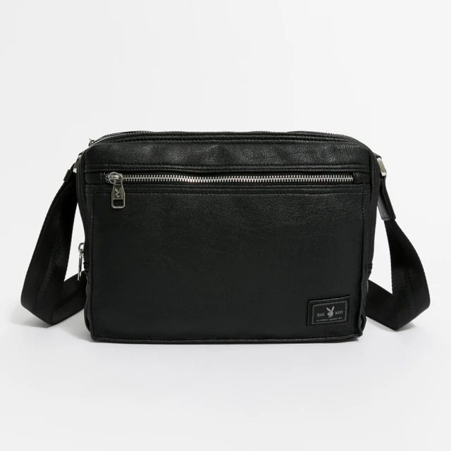 PLAYBOY - 斜背包三層式  Chase系列 - 黑色 歷史價格詳細信息