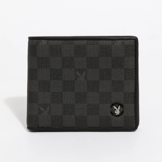 PLAYBOY - 基本短夾附零錢袋  Black Knight系列 - 黑色 歷史價格詳細信息