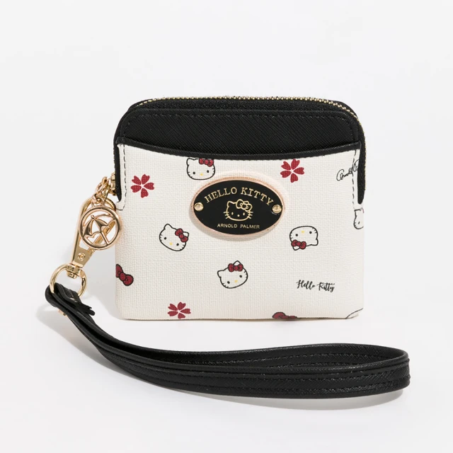 【Arnold Palmer 雨傘】零錢包附補妝鏡 Twins系列(卡其色) 歷史價格詳細信息