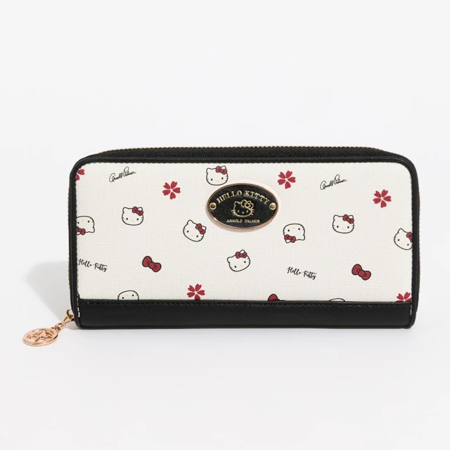 【Arnold Palmer 雨傘】拉鍊長夾 Cherry Blossom系列(黑白色) 價格比較,價格查詢,歷史價格詳細信息