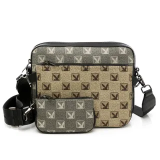 PLAYBOY - 斜背包三件組 尼龍系列 - 卡其色 歷史價格詳細信息