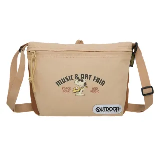 【OUTDOOR】史努比SNOOPY-王牌飛行員橫式側背包-米色(ODP21F14BG) 歷史價格詳細信息