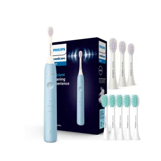 【PHILIPS 飛利浦】Sonicare輕柔舒敏音波震動牙刷HX2411/01+專用溫和清潔刷頭*五支 歷史價格詳細信息