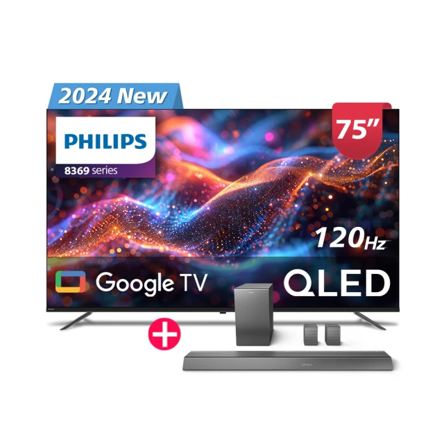 Philips 飛利浦 75型4K 120Hz QLED Google TV 智慧顯示器 75PQT8369 歷史價格詳細信息