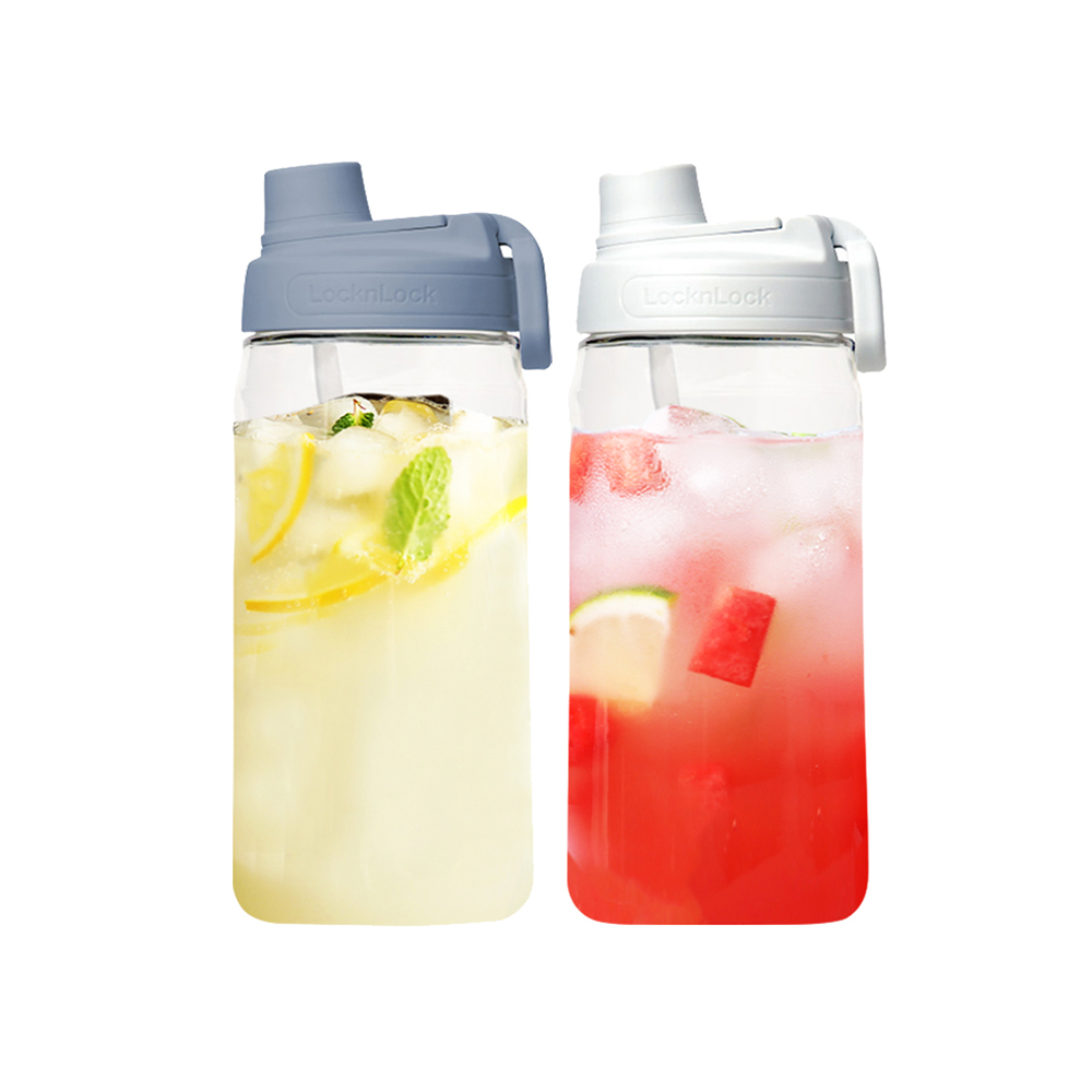 【LocknLock 樂扣樂扣】買一送一-Tritan優質矽膠提帶運動水壺/580ml(三色任選/一鍵彈蓋吸管水瓶) 歷史價格詳細信息
