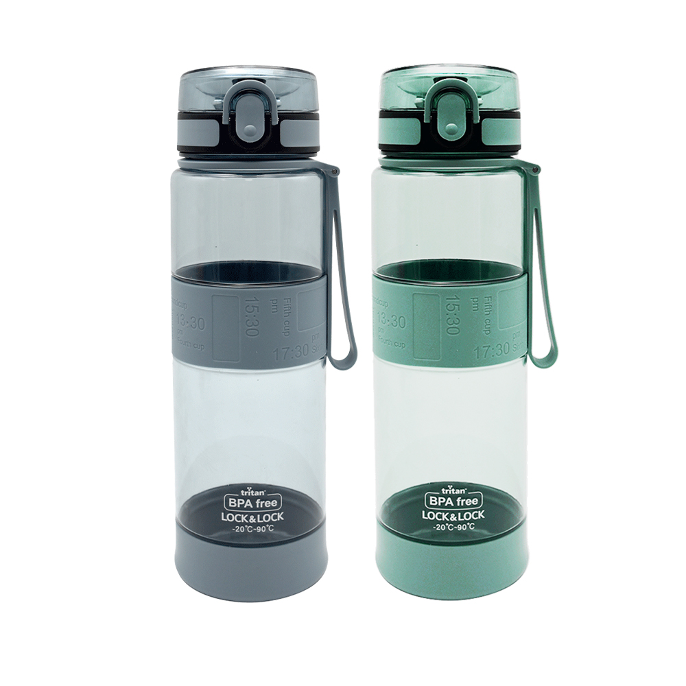 【LocknLock 樂扣樂扣】買一送一-Tritan優質矽膠提帶運動水壺/580ml(三色任選/一鍵彈蓋吸管水瓶) 歷史價格詳細信息