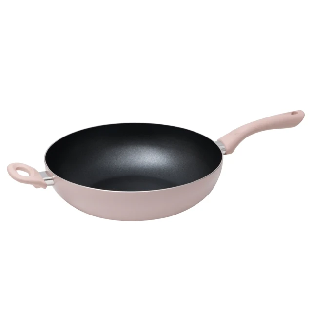 【樂扣樂扣】霧感莫蘭迪不沾IH炒鍋 蒼青藍/莫藍迪粉 28cm/32cm 居家生活 大樹 歷史價格詳細信息