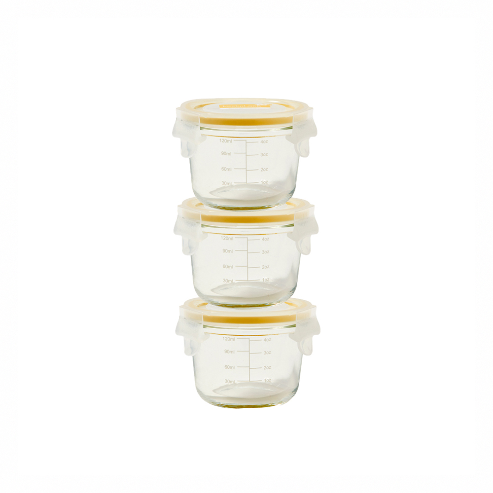 樂扣樂扣LOCKLOCK寶寶副食品耐熱玻璃調理盒3入組 歷史價格詳細信息