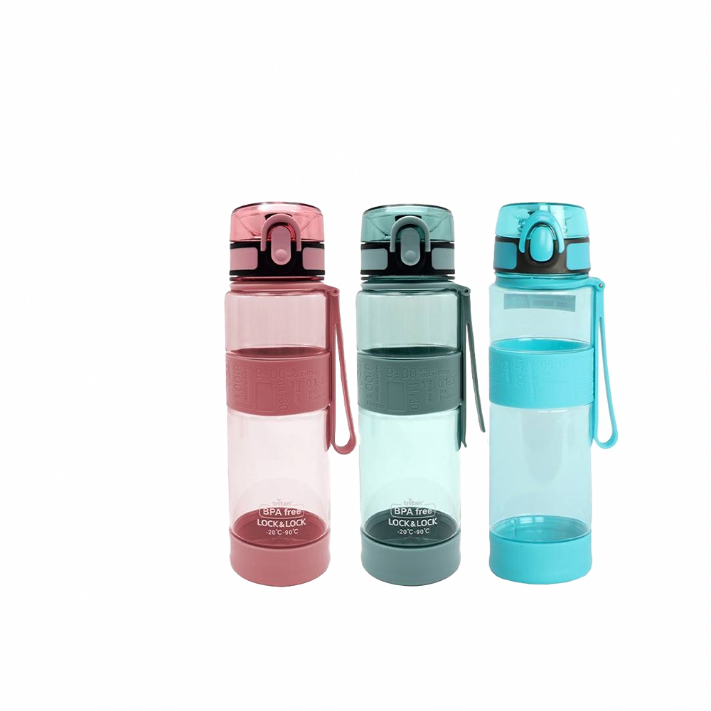 【LocknLock 樂扣樂扣】Tritan優質矽膠提帶運動水壺/580ml(三色任選/一鍵彈蓋吸管水瓶) 價格比較,價格查詢,歷史價格詳細信息