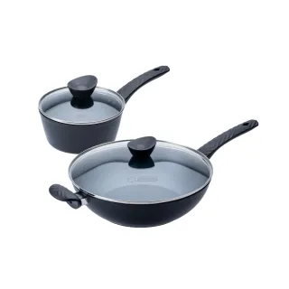 【CookPower 鍋寶】石墨烯藍鑽IH不沾鍋雙鍋優選組(30炒含蓋+18湯含蓋) IH/電磁爐適用 歷史價格詳細信息