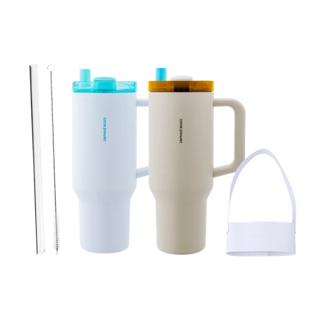 【CookPower 鍋寶_買1送1】手提真空保溫保冰雙飲陶行杯840ml(附Tritan珍珠吸管) 歷史價格詳細信息