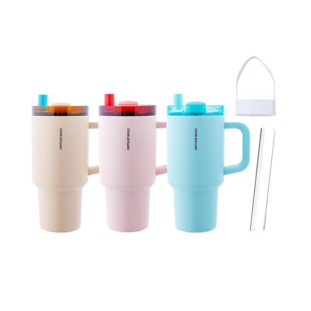 【CookPower 鍋寶_買1送1】手提真空保溫保冰雙飲陶行杯840ml(附Tritan珍珠吸管) 歷史價格詳細信息