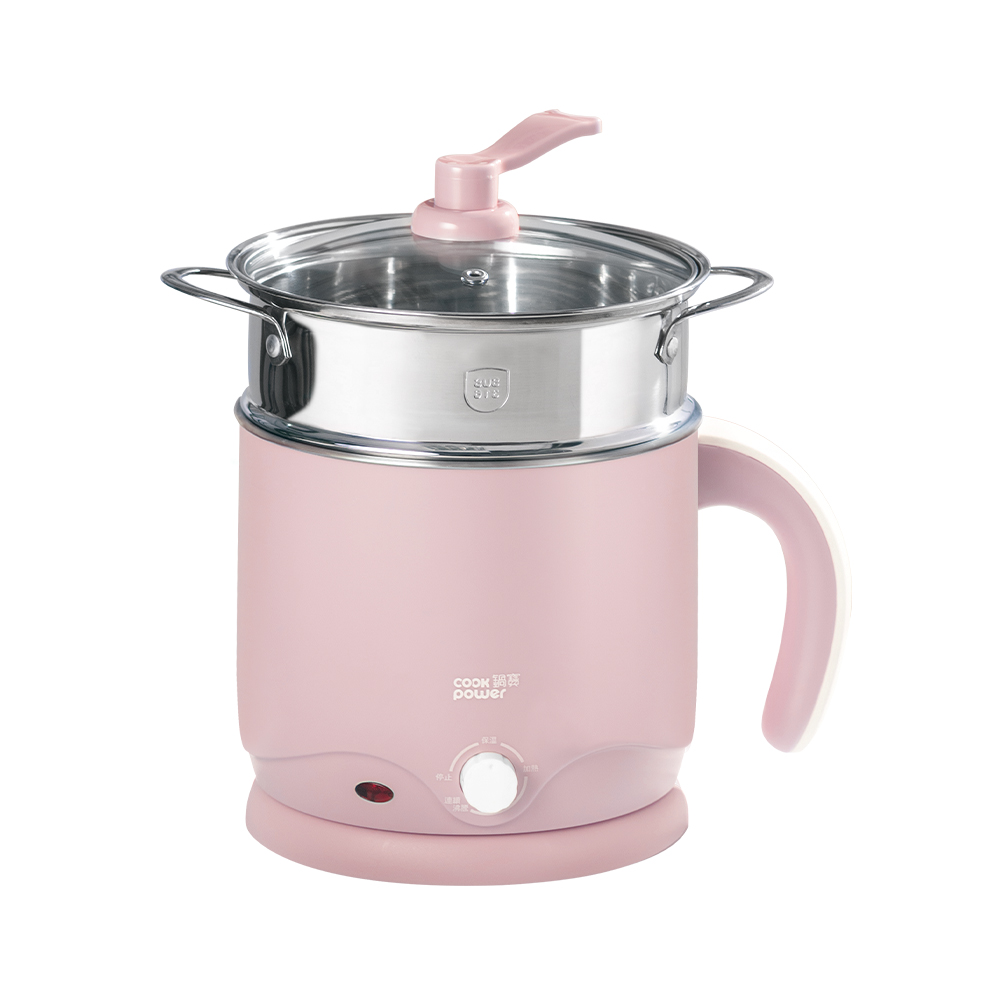 【CookPower 鍋寶】316雙層防燙多功能美食鍋(霧白)+316雙層保溫快煮壺(粉紅)-萬用組 歷史價格詳細信息