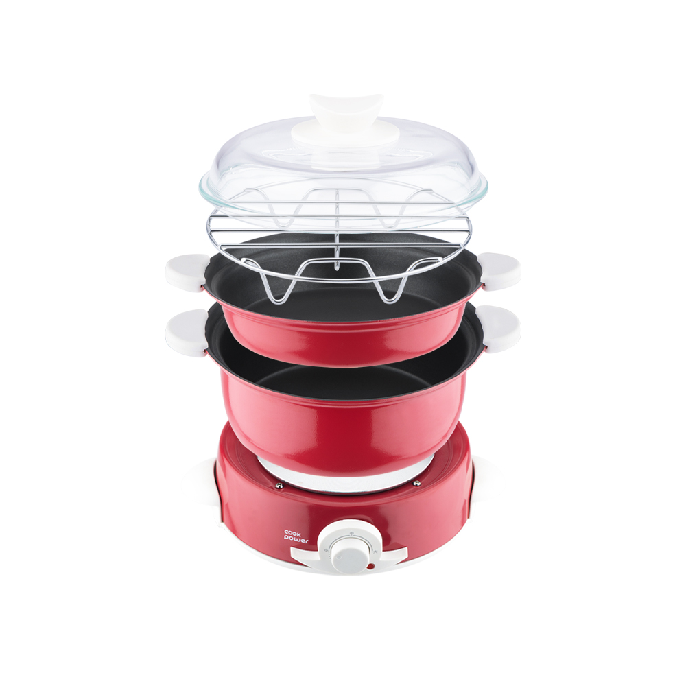 【CookPower鍋寶】多功能料理鍋 1.8L-紅 DH-1876R福利品 歷史價格詳細信息