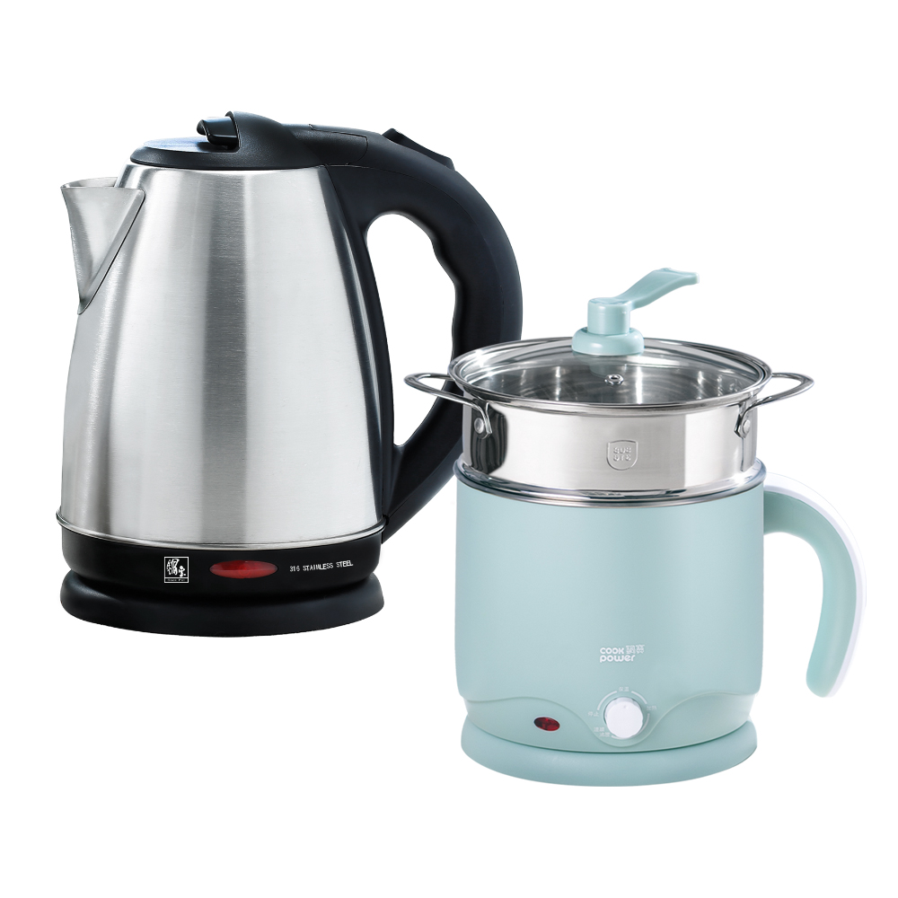 【CookPower 鍋寶】316雙層防燙多功能美食鍋(霧白)+316雙層保溫快煮壺(粉紅)-萬用組 歷史價格詳細信息