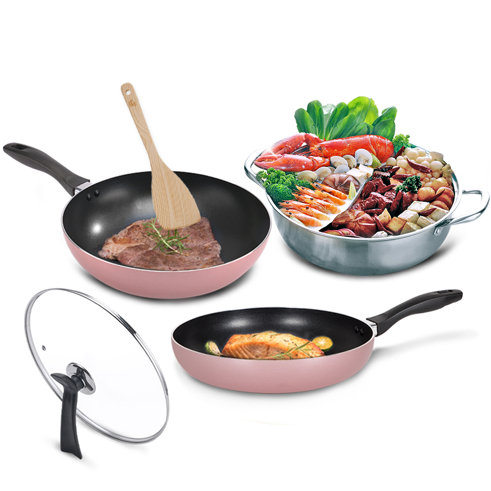 【CookPower 鍋寶】304不鏽鋼鴛鴦鍋26CM-IH/電磁爐通用 (贈湯杓、漏勺) 歷史價格詳細信息