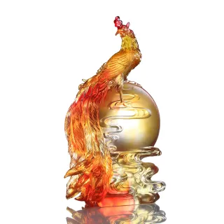 百鳥之王 前程似錦  風水畫(圓形畫框) 歷史價格詳細信息