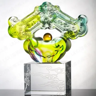 【琉璃工房】仁德輝煌 雙龍和諧 雙人與仁(收藏、結婚、新居落成、生日、感謝) 歷史價格詳細信息