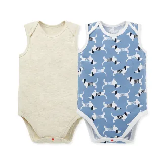 【Mamaway媽媽餵】BABY Q彈棉質無袖包屁衣(2入)-親子長頸鹿 歷史價格詳細信息