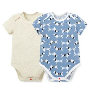 【Mamaway媽媽餵】 BABY Q彈棉質包屁衣(2入)-線稿佩佩豬 歷史價格詳細信息