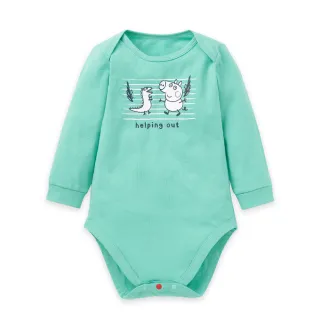 【Mamaway媽媽餵】BABY佩佩豬Q彈棉質長袖包屁衣-恐龍喬治 歷史價格詳細信息