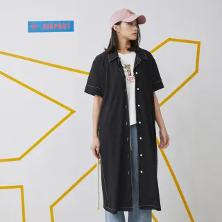 【gozo】撞色條紋假兩件短版襯衫(藍色/深藍_F) | 女裝 修身 休閒 歷史價格詳細信息