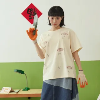 【gozo】復古卡拉OK女郎羅紋領T恤(兩色) 歷史價格詳細信息
