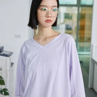 【gozo】V領拼接抽繩格紋洋裝(藍色_F)｜女裝 百搭 休閒 歷史價格詳細信息