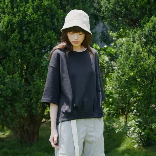 【gozo】下班烙跑印花T恤(深灰/淺卡其_F) | 女裝 圓領 休閒 歷史價格詳細信息