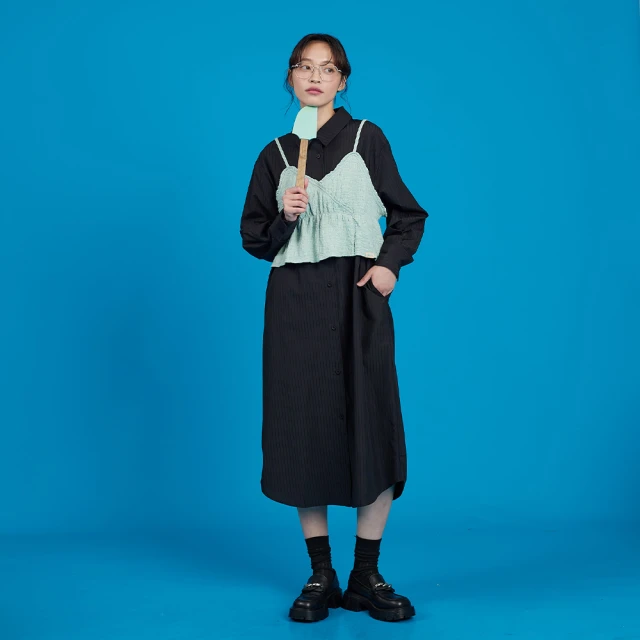 【gozo】兩穿式拉鍊鬆緊工裝短裙(深綠) 歷史價格詳細信息