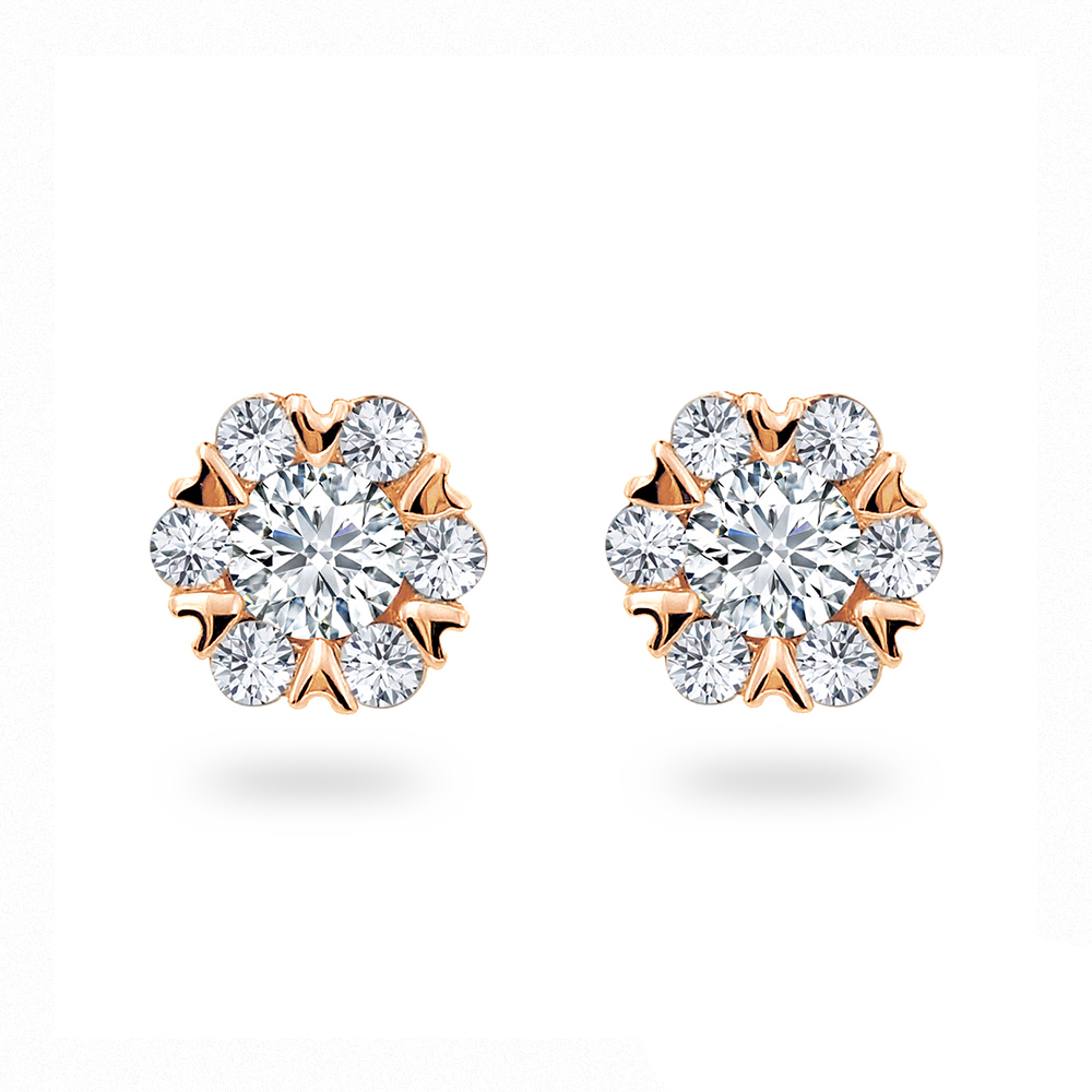 【Vividventure 亞帝芬奇】GIA 60分 DSI2 3VG 八心八箭 鑽石 耳環 微光展現(六款任選 14K金台) 歷史價格詳細信息