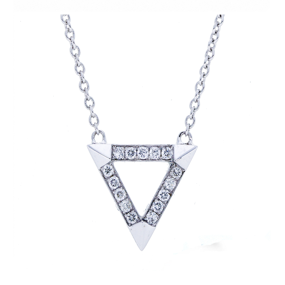 鑽石項鍊 10K白金 配鑽7顆共0.10克拉『小花朵(一)』京華鑽石 歷史價格詳細信息