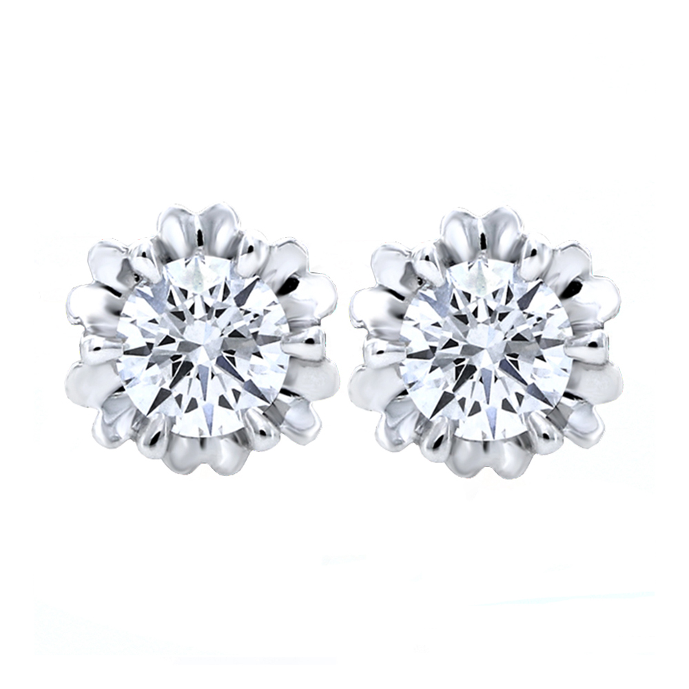【Vividventure 亞帝芬奇】GIA 60分 DSI2 3VG 八心八箭 鑽石 耳環 微光展現(六款任選 14K金台) 歷史價格詳細信息