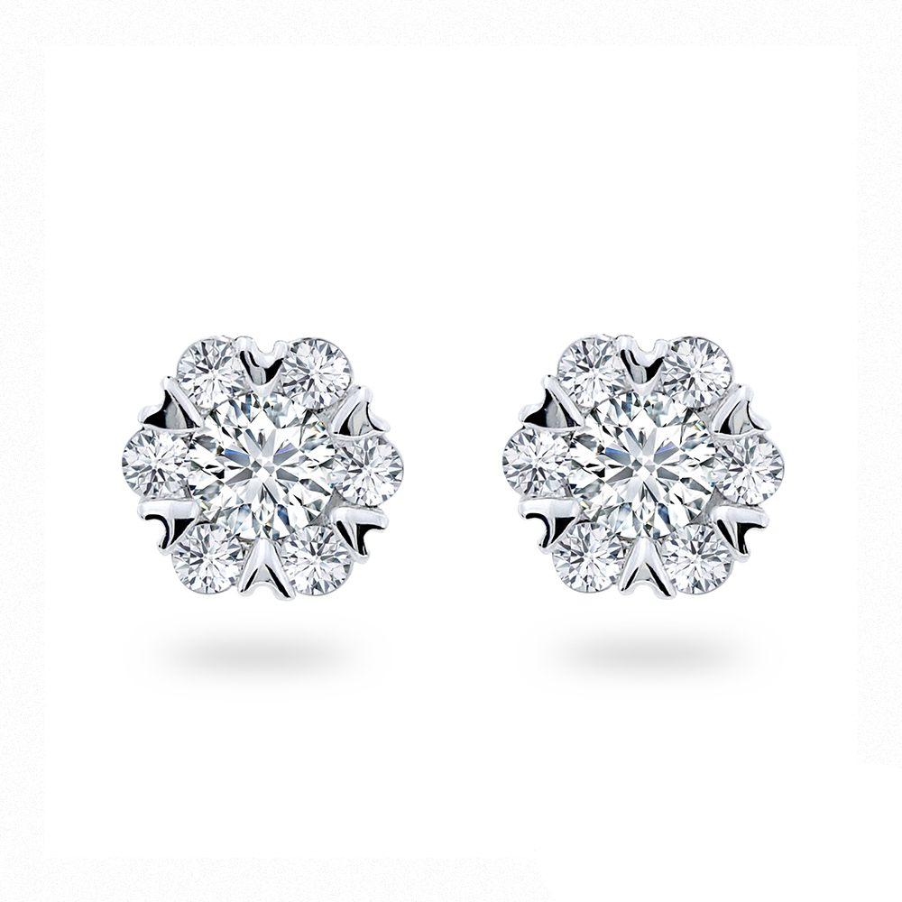 【Vividventure 亞帝芬奇】GIA 60分 DSI2 3VG 八心八箭 鑽石 耳環 微光展現(六款任選 14K金台) 歷史價格詳細信息