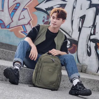 【金安德森】輕甜旅程  中性簡約後背包-卡其色 歷史價格詳細信息