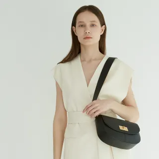 【Elegance】TOV 轉鎖牛皮側背包-卡其色 歷史價格詳細信息