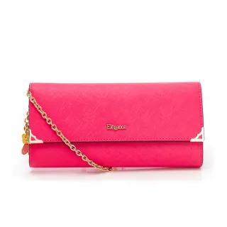 【Elegance】LIVELY 十字紋2WAY長夾-桃紅色 歷史價格詳細信息
