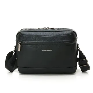 【金安德森】Omar 牛皮拉鍊側背包-自信黑 歷史價格詳細信息