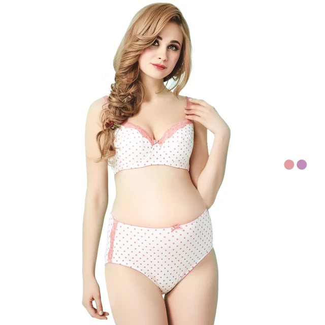 Gennies奇妮 青春彩點純棉內衣褲成套(粉/紫EA01+EB41) 歷史價格詳細信息