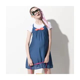 Gennies奇妮 甜美知性假兩件雙色雪紡上衣-桔(C3B02) 歷史價格詳細信息