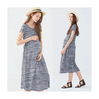 Gennies奇妮 綁帶長版哺乳洋裝(丈青T1H02) 歷史價格詳細信息