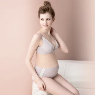 【Gennies 奇妮】哺乳內衣褲成套 咖啡紗無鋼圈內衣 中腰內褲(孕婦內衣 交叉款 孕婦內褲 條紋灰 A67B35) 歷史價格詳細信息