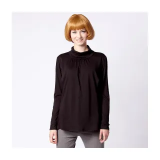 Gennies奇妮 高領橫條紋棉T上衣(灰黑/紅灰G3852) 歷史價格詳細信息