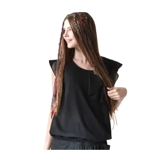 Gennies奇妮 簡約個性縮腰羊毛秋冬上衣-黑(G3401) 歷史價格詳細信息