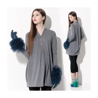 Gennies奇妮 簡約立領休閒條紋春夏長版哺乳上衣-條紋藍(GNA45) 歷史價格詳細信息