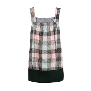 Gennies奇妮 品味蘇格蘭秋冬背心上衣-灰/紅(G3Y22) 歷史價格詳細信息