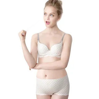 Gennies奇妮 美波動無痕內衣褲成套(白底黑點GA29+GB29) 歷史價格詳細信息