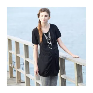 Gennies奇妮 簡約百搭小圓孕婦長裙(黑T7N01) 歷史價格詳細信息