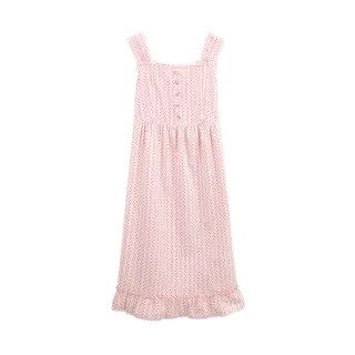 Gennies奇妮 粉漾花火雪紡春夏背心上衣-鐵灰/桃紅(G3123) 歷史價格詳細信息