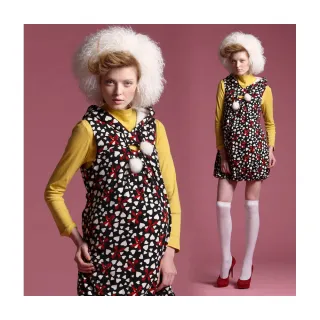 Gennies奇妮 010系列-造型領短袖上衣(紅/灰T3416) 歷史價格詳細信息